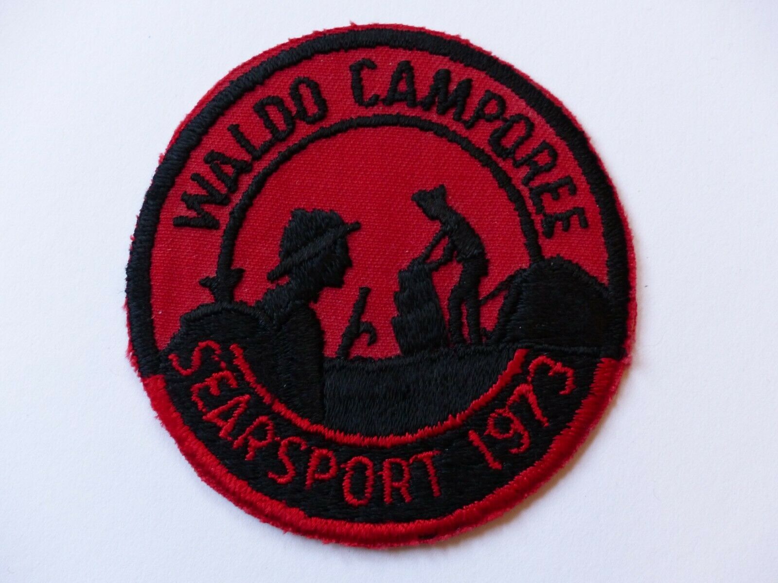 Unused 1973 Waldo Camporee Searsport Katahdin Area Council Maine Boy Scout Patch