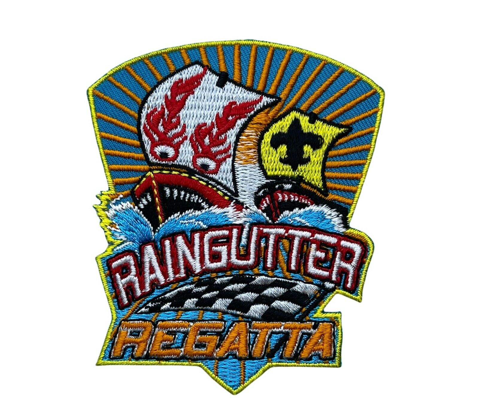 BSA Licensed Boy Scout Raingutter Regatta 3.25  Inch Patch AVAB0066 F6D3L